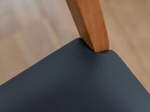 miniaturka Solidne krzesło drewniane miękkie siedzisko Drex