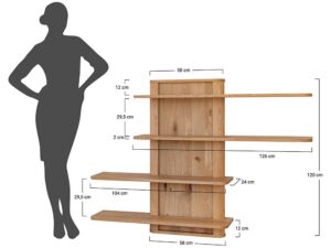 miniaturka Komplet Półek Wiszące Dębowy Design Salar