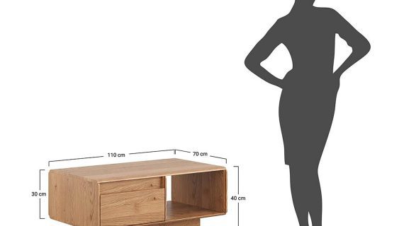 miniaturka Elegancki Dąb Ława z Szufladą Salar