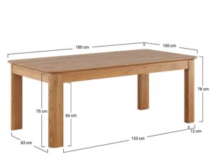 miniaturka Stół Dębowy Naturalny 180×100 Salar