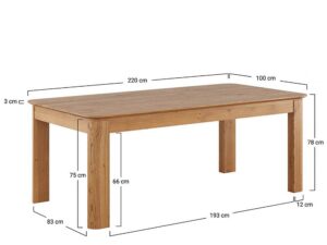 miniaturka Stół Design Dąb 220×100 Salar