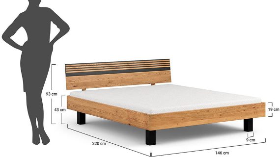 Design Loft Łóżko Dębowe  Inari - obrazek 8