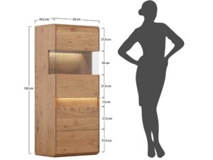 miniaturka Dąb Naturalny Witryna Niska Lewa Salar