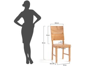 miniaturka Drewniane krzesło z tapicerowanym siedziskiem Wax