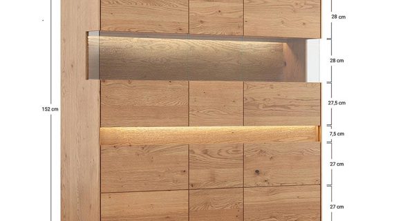 miniaturka Niska Witryna 3D Nowoczesny Dąb  Salar