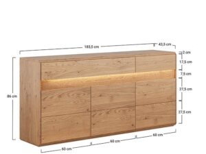 miniaturka Design Komoda 2.3 Olejowany Dąb  Salar