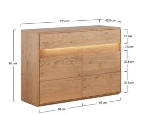 miniaturka Nowoczesna Komoda 1.2 Dąb  Salar