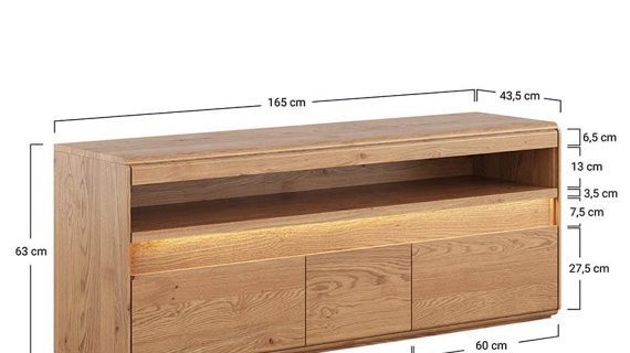 miniaturka Wysoka Szafka RTV Naturalny Dąb Salar