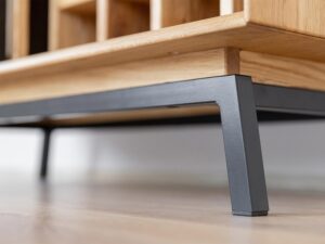 miniaturka Loft Komoda Winna Naturalny Dąb Nogi Stal Kyoto