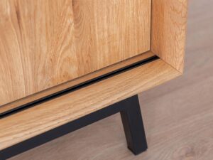 miniaturka Loft Komoda Winna Naturalny Dąb Nogi Stal Kyoto