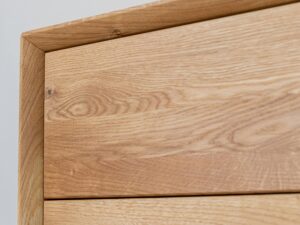 miniaturka Loft Komoda Szuflady Szyba Dębowa Grafitem Kyoto