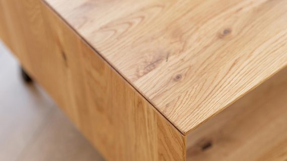 miniaturka Loft Stolik Kawowy Dąb Naturalny Stal Kyoto