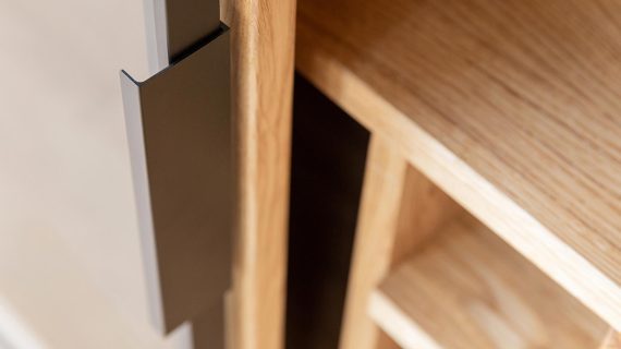 Loft Komoda Winna Szyba Stal Dąb Kyoto - obrazek 5