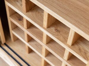 miniaturka Loft Komoda Winna Szyba Stal Dąb Kyoto