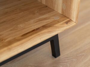 miniaturka Loft Stolik Kawowy Dąb Naturalny Stal Kyoto