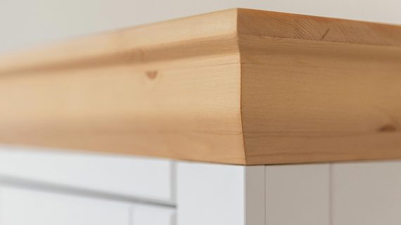 miniaturka Komoda Klasyczna z Litego Drewna w Bieli Petra