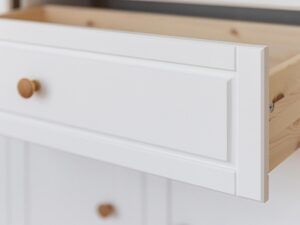 miniaturka Komoda Klasyczna z Litego Drewna w Bieli Petra