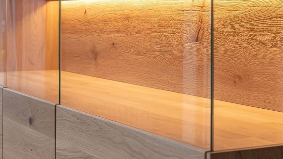 miniaturka Niska Witryna 3D Nowoczesny Dąb  Salar