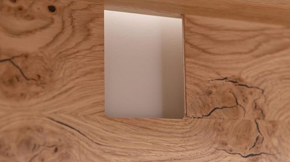 miniaturka Wysoka Szafka RTV Naturalny Dąb Salar