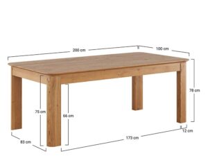 miniaturka Stół Olejowany Dąb 200×100 Salar