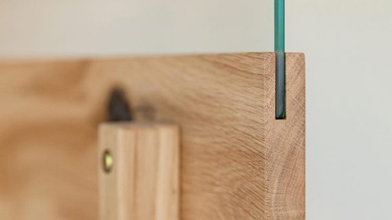 miniaturka Dębowa Witryna Wąska Lewa  Salar