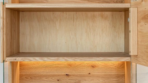 miniaturka Dębowa Witryna Wąska Lewa  Salar