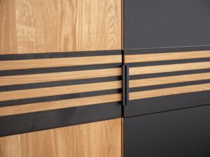 miniaturka Szafa Dębowa 5 Drzwi Szklane Pojedyncze  Inari