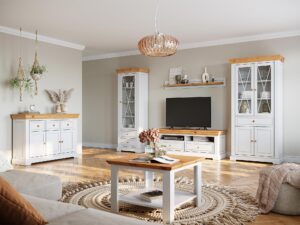 miniaturka Witryna Wąska Klasyczna Biała Sosna Petra