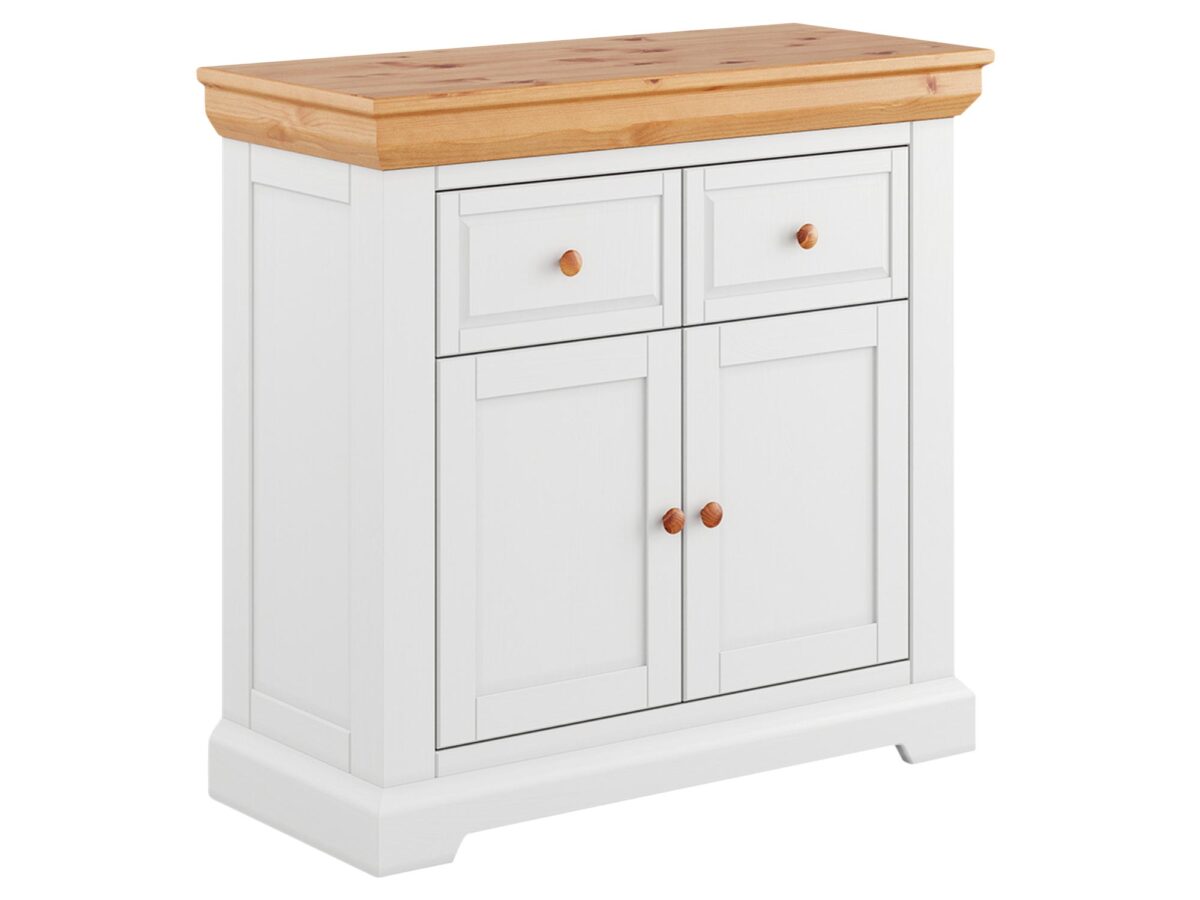 Komoda Mała Klasyczna Sosna z Cichym Domykiem Petra