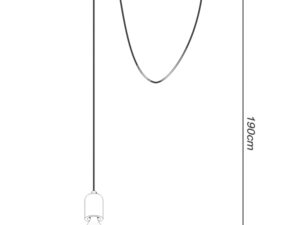 miniaturka Elegancka Lampa Wisząca E27 – LUNO 1 LONG