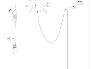 miniaturka Elegancka Lampa Wisząca E27 – LUNO 1 LONG