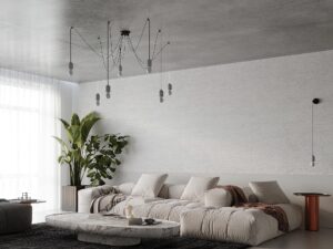 miniaturka Geometryczny Żyrandol SOLARO 5 – 5 Żarówek Szaro-Czarny