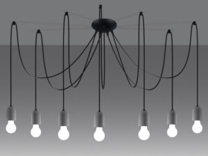 miniaturka Geometryczny Żyrandol SOLARO 7 – 7 Żarówek