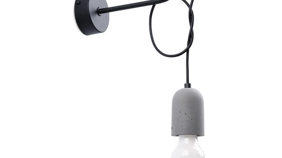 Designerski Kinkiet LUNARIS 1x E27 LED 8x22cm
