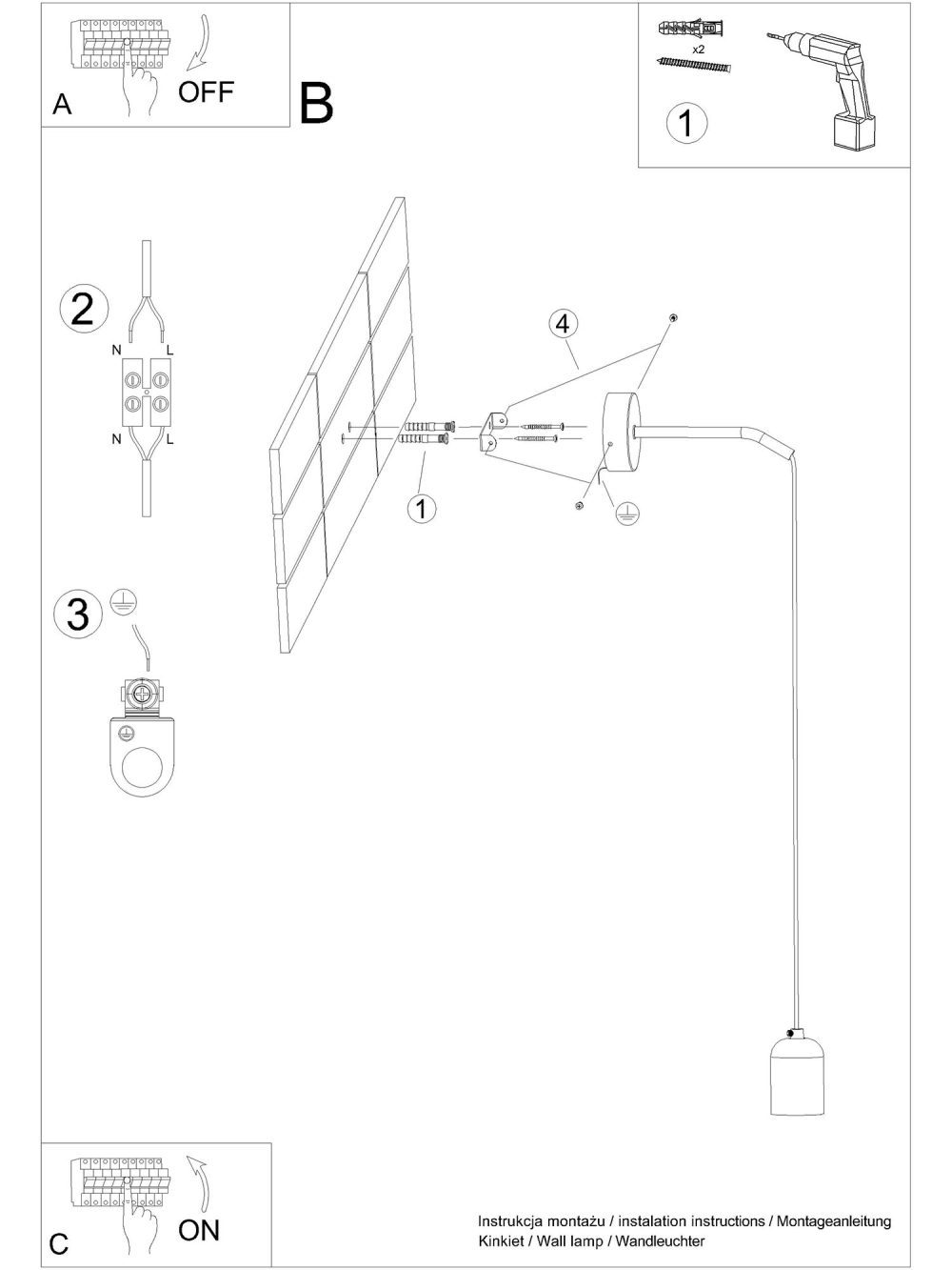Designerski Kinkiet LUNARIS 1x E27 LED 8x22cm - obrazek 10