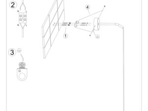 miniaturka Designerski Kinkiet LUNARIS 1x E27 LED 8x22cm