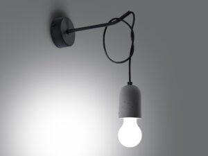 miniaturka Designerski Kinkiet LUNARIS 1x E27 LED 8x22cm