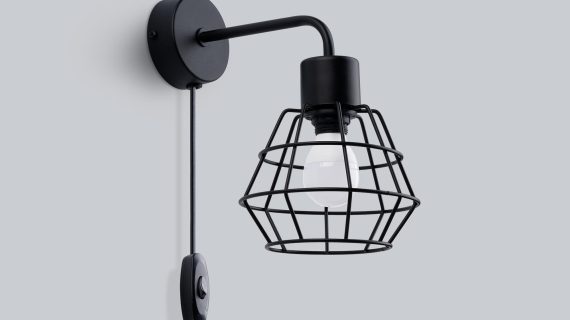 Elegancki Kinkiet NOCTA Stalowy E27 15W Czarny - obrazek 2