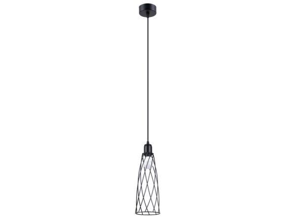 Nowoczesna lampa z kloszem siatkowym – minimalistyczny design