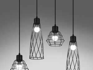 miniaturka Elegancka Lampa NOCTA 4L Czarna 4x E27 15W LED