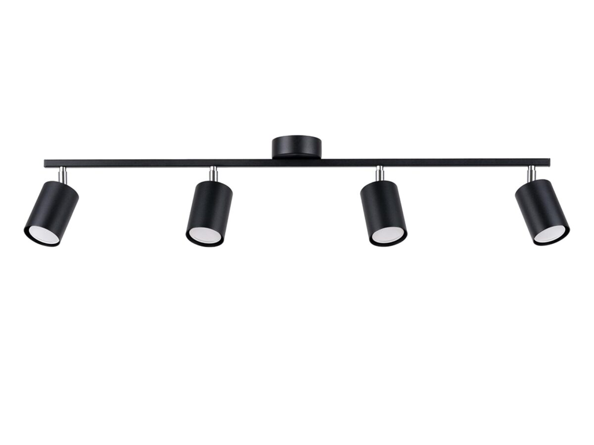 Designerski Plafon LUMINO 4L 4x LED GU10 Czarny