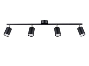 Designerski Plafon LUMINO 4L 4x LED GU10 Czarny