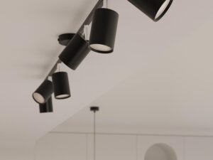 miniaturka Designerski Plafon LUMINO 4L 4x LED GU10 Czarny