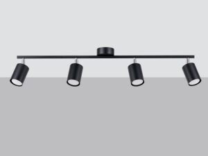 miniaturka Designerski Plafon LUMINO 4L 4x LED GU10 Czarny