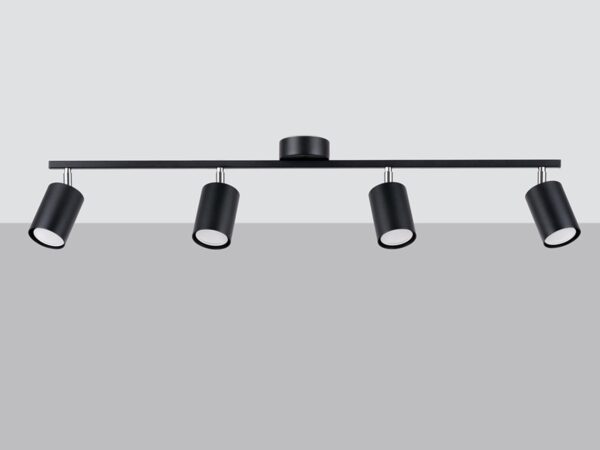 Oświetlenie sufitowe – 4 reflektory na listwie