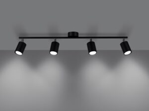 miniaturka Designerski Plafon LUMINO 4L 4x LED GU10 Czarny