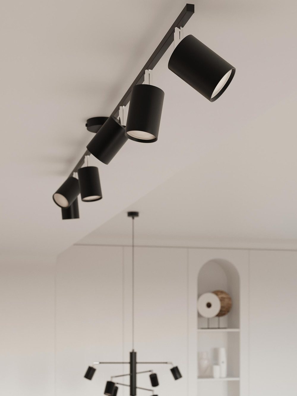 Elegancki Plafon LUMINO 6L Czarny 6 Żarówek GU10 - obrazek 4