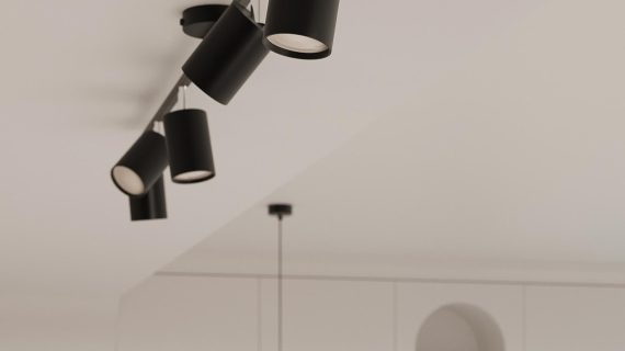 Elegancki Plafon LUMINO 6L Czarny 6 Żarówek GU10 - obrazek 4