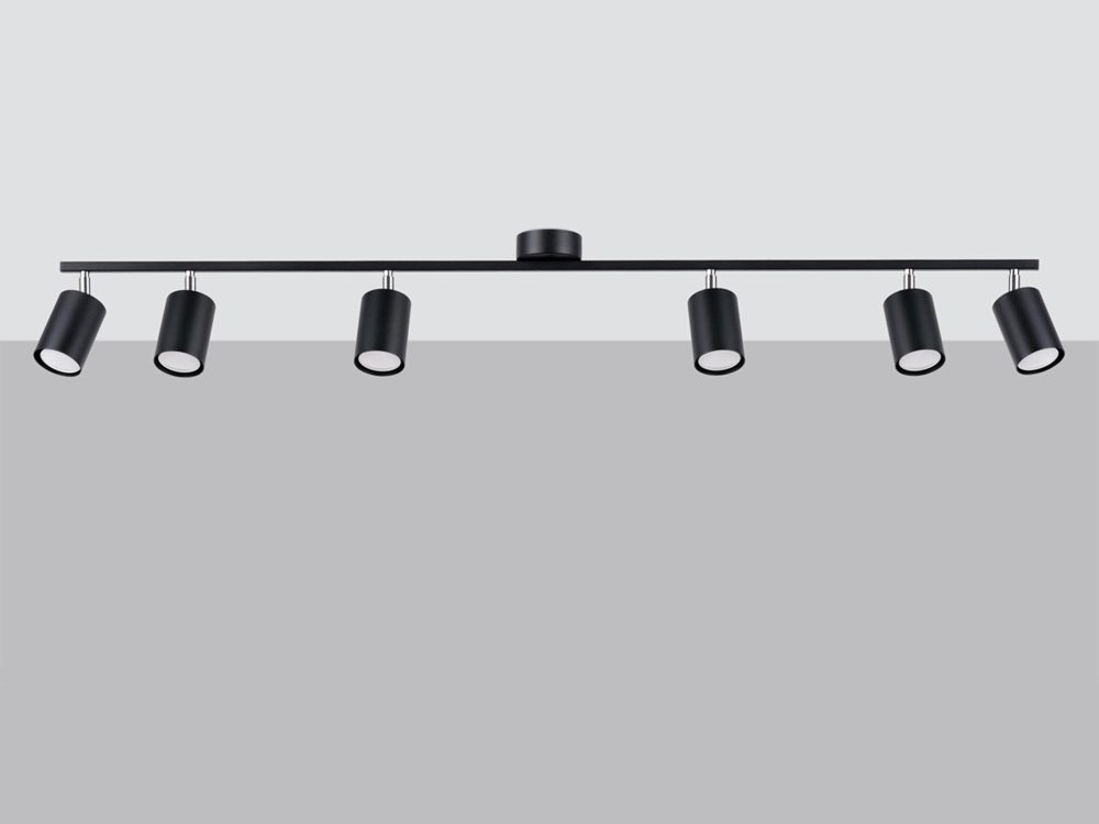 Elegancki Plafon LUMINO 6L Czarny 6 Żarówek GU10 - obrazek 2