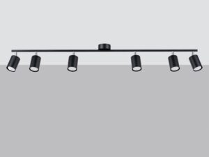 miniaturka Elegancki Plafon LUMINO 6L Czarny 6 Żarówek GU10